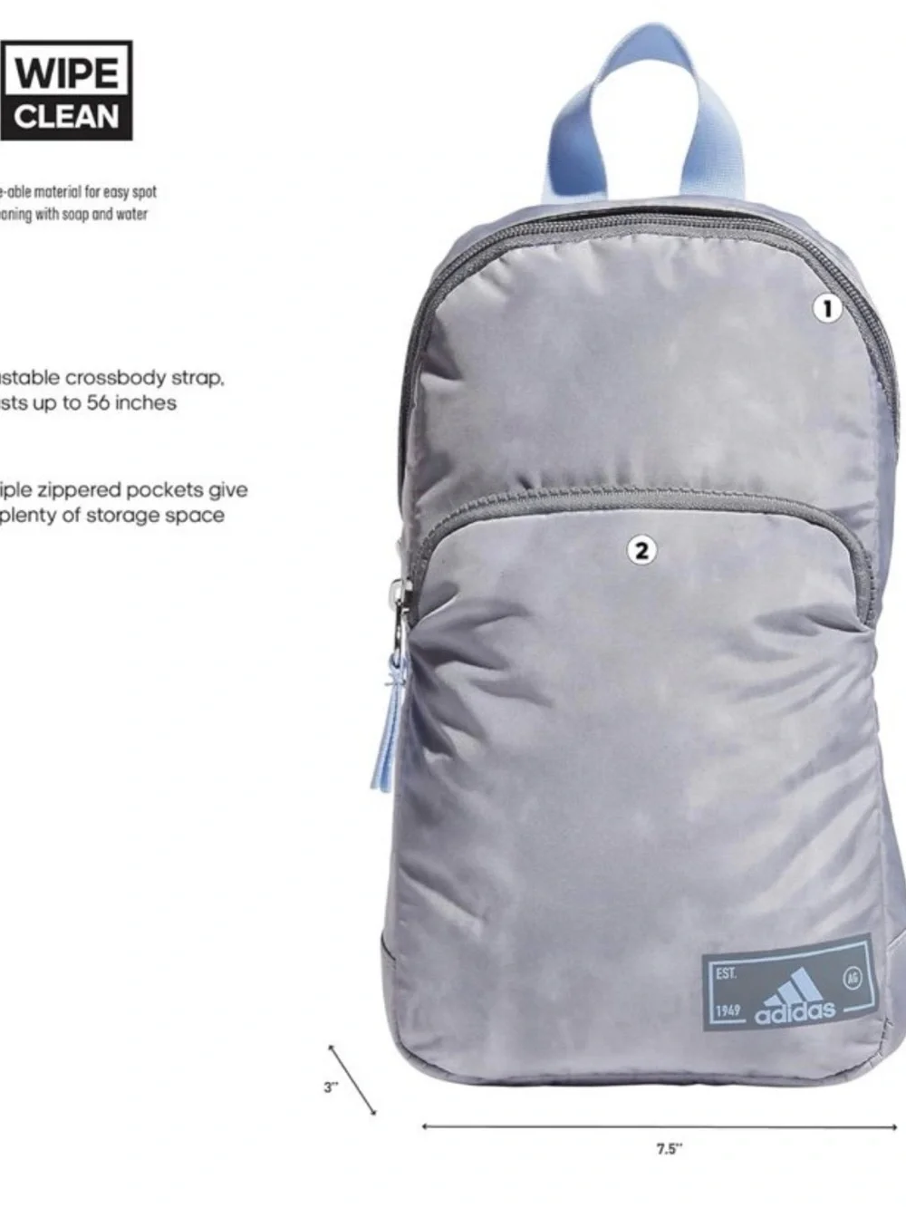 adidas Essentials 2 Sling Crossbody - Picture 6 of 10